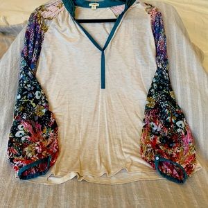 Anthropologie top.  Tiny label M